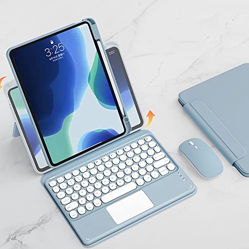 【サイズ:iPad第10世代_色:ブルー】マウス付き iPad 第10世代 ケー iPad Wi-Fi + Cellular 64GB - ブルー（第10世代）[整備済製品